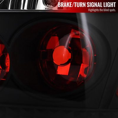 2004-2010 Scion tC Tail Lights Matte Black Housing/Clear Lens