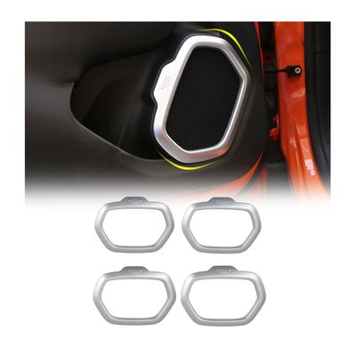 2015-2024 Jeep Renegade Speaker Frame Chrome Silver Chrome 4 Pcs