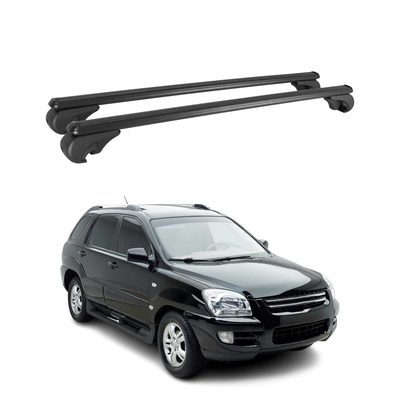 2005-2010 Kia Sportage Roof Rack Cross Bars Black