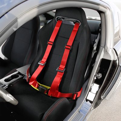 Universal Red 4 Point Racing Seat Belt Buckle Safety Harness