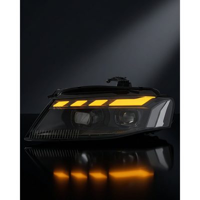 Audi A4 RS Style LED Headlight Assembly with Daytime Running Lights 2008 - 2012