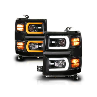 Anzo Black Sequential Signal DRL Projector Headlights 111617