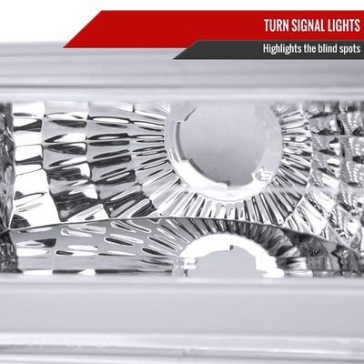 1994-1998 Chevy C10 C/K Tahoe Suburban LED Headlights &Corner Lights Chrome