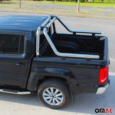 2010-2020 VW Amarok Sport Bar Truck Bed Chase Roll Bar Stainless Steel Silver 1Pc