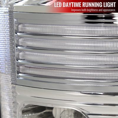 2002-2006 Dodge RAM V2 LED Tail Lights Chrome Housing/Clear Lens