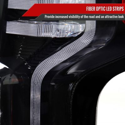 2019-2023 Chevy Silverado 1500/2500HD/3500HD LED Tail Lights Matt Black