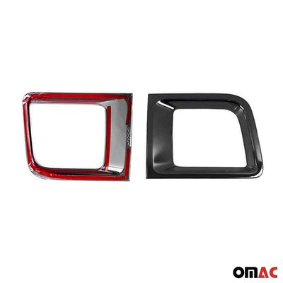 2015-2018 Jeep Renegade Front Bumper Trim Molding Dark 2 Pcs