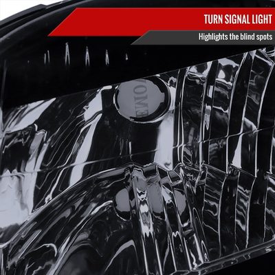 2007-2014 GMC Yukon/Yukon XL Projector Headlights Glossy Black/Smoke Lens