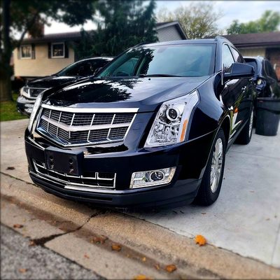 2010-2016 Cadillac SRX Projector Headlights Turn Signal LED Bar Chrome