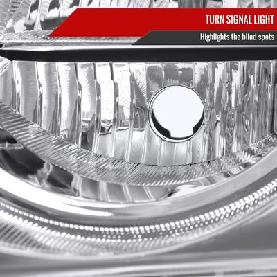 2005-2007 Jeep Grand Cherokee Factory Style Headlights Chrome/Clear Lens