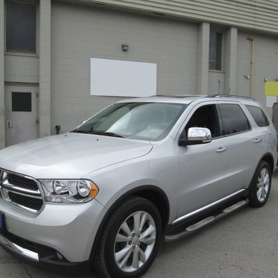 2011-2024 Dodge Durango 4DR 3" Black Stainless Steel Side Step Nerf Bars