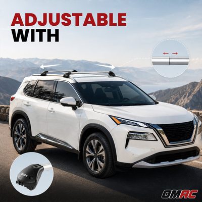 Roof Rack Cross Bars Carrier for Subaru Forester VI 2025-2026 Aluminium Black 2x
