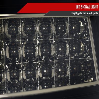 2005-2007 Chrysler 300C LED Tail Lights Glossy Black Housing/Smoke Lens