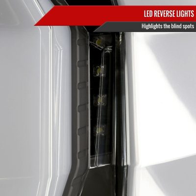 2010-2012 Ford Mustang Sequential LED Tail Lights Matte Black/Clear Lens
