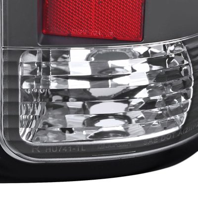 2007-2013 GMC Sierra 1500 2500HD 3500HD C-Bar LED Tail Lights Matt Black
