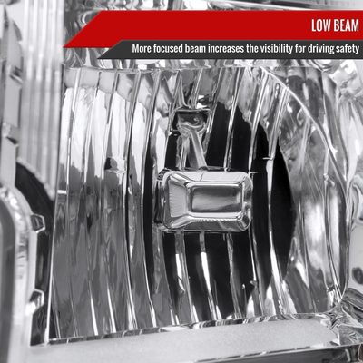 2009-2020 Dodge Journey Factory Style Headlights Chrome Housing/Clear Lens
