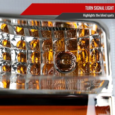 2008-2010 Ford F-250/350/450/550 SuperDuty Signal Factory Headlights Chrome