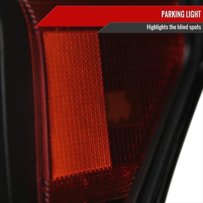 2011-2016 F-250 F-350 F-450 F-550 Dual Halo Headlights LED Signal Lights Black