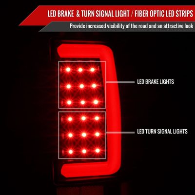 2002-2006 Dodge RAM 1500 2500 3500 LED Tail Lights -G2 Matte Black/Clear Lens
