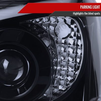 2004-2005 Subaru Impreza WRX/STI Outback Projector Headlights LED Light Smoke