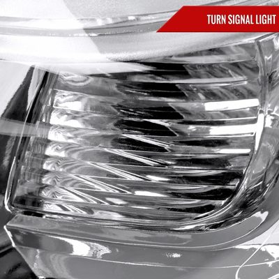 2008-2010 Toyota Highlander Factory Halogen Headlights Chrome/Clear