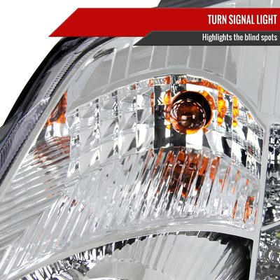 2006-2009 Nissan 350Z SMD LED Light Strip Projector Headlights Chrome/Clear