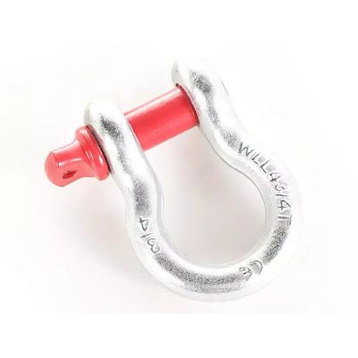 Shackles 3/4" 9500 libras (Par) Galvanizado c/pin rojo Rugged Ridge Aplicación Universal