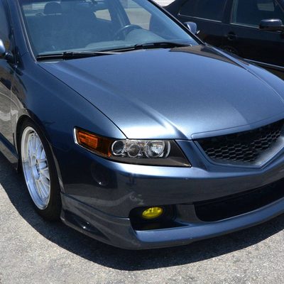 2004-2005 Acura TSX Projector Headlights Matte Black Housing/Clear Lens
