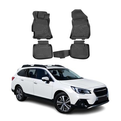 2015-2019 Subaru Outback Wagon Floor Mats Liner TPE All-Weather 4 Pcs