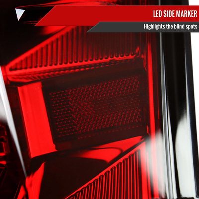 2016-2022 Toyota Tacoma Sequential Signal LED Tail Lights Chrome/Red Lens