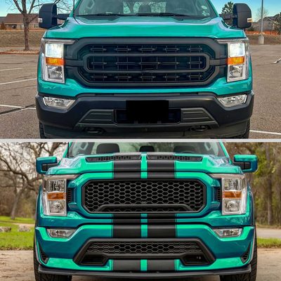 For Ford F-150 2021-2023 Factory Style Headlight Chrome Housing Clear Lens Passenger Side Only