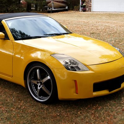 2003-2005 Nissan 350Z Signal Animated LED Bar Projector Headlights Chrome