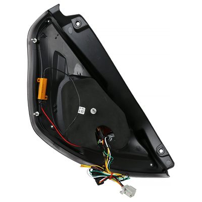 2011-2013 Ford Fiesta Hatchback LED Tail Lights Chrome Housing/Smoke Lens