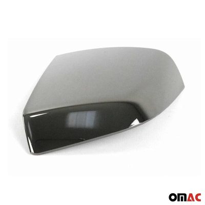 Side Mirror Cover Caps fits RAM ProMaster City 2015-2022 ABS Chrome Dark 2Pcs