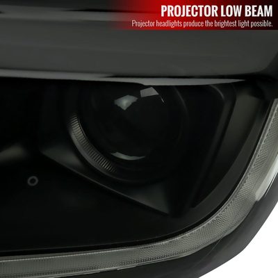 2019-2022 Ford Ranger Sequential LED Bar Projector Headlights Matt Smoke
