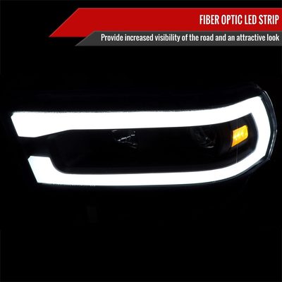 2019-2024 Dodge RAM 2500/3500/4500/5500 LED Tube Projector Headlights Black