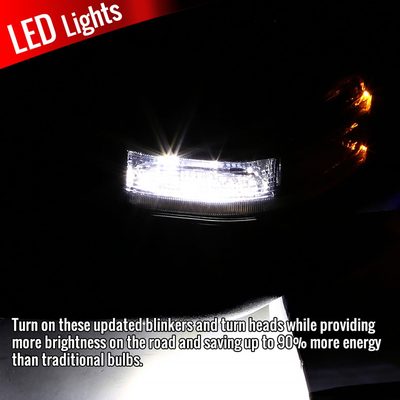 2015-2020 Ford F-150 Heated Towing Mirrors Smoke Turn Signal &Auxiliary Lights