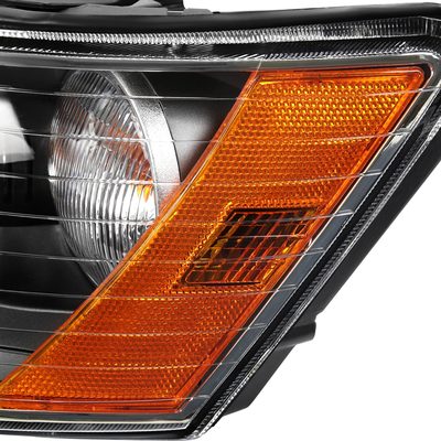 2006-2008 Hyundai Sonata Projector Style Headlights Matte Black/Clear Lens