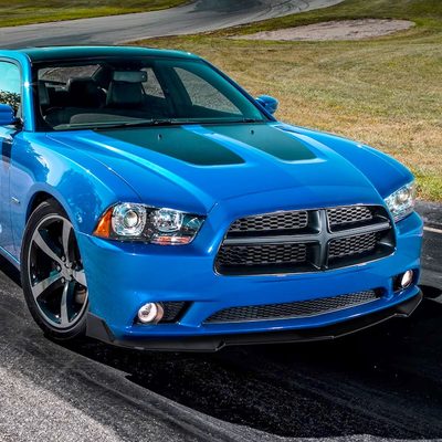 2011-2014 Dodge Charger SRT8 Glossy Black 3PC Front Bumper Lip Splitter Kit