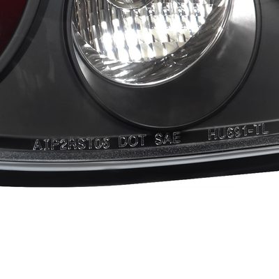 2005-2010 Pontiac G6 Coupe Tail Lights Matte Black Housing/Clear Lens