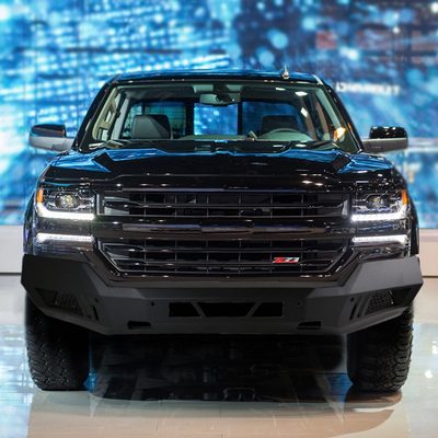 2016-2018 Chevy Silverado 1500 Heavy Duty Steel Front Bumper LED Light Ports