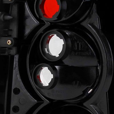 2004-2009 Hyundai Tucson Tail Lights Matte Black Housing/Clear Lens