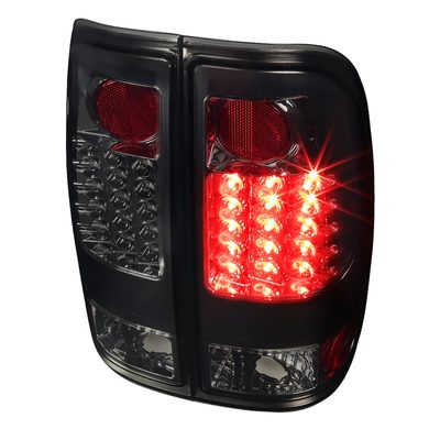 1997-2007 Ford F-150/F-250/350/450/550 Styleside LED Tail Lights Chrome/Smoke