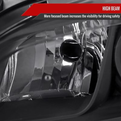 2013-2016 Chevy Malibu Projector Headlights Matte Black Housing/Clear Lens