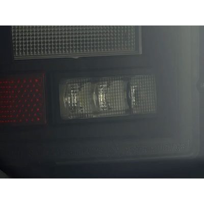 AlphaRex LUXX Series Topo-Etch Black LED Tail Lights 620058