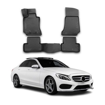 2015-2021 Mercedes C Class W205 S205 C300 C43 C63 Floor Mats Liners Full Set All Weather