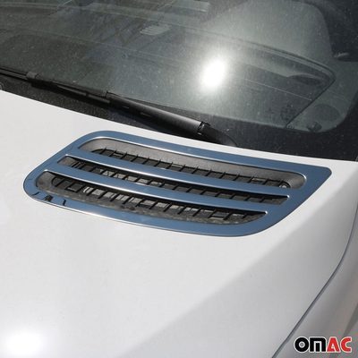 Front Bumper Grill Trim for Mercedes Sprinter W907 910 2019-2026 S.Steel 2Pcs