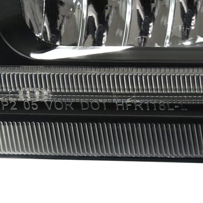 2005-2007 Ford F-250/350/450/550 Super Duty Dual LED Factory Headlights Black