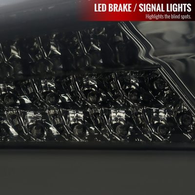 2015-2019 Ford Focus Hatchback LED Tail Lights Chrome Housing/Smoke Lens