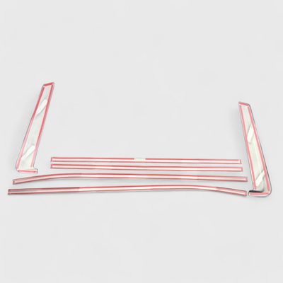 2021-2024 Chevrolet Tahoe Window Trim Set Gloss Black 6Pcs ABS Plastic